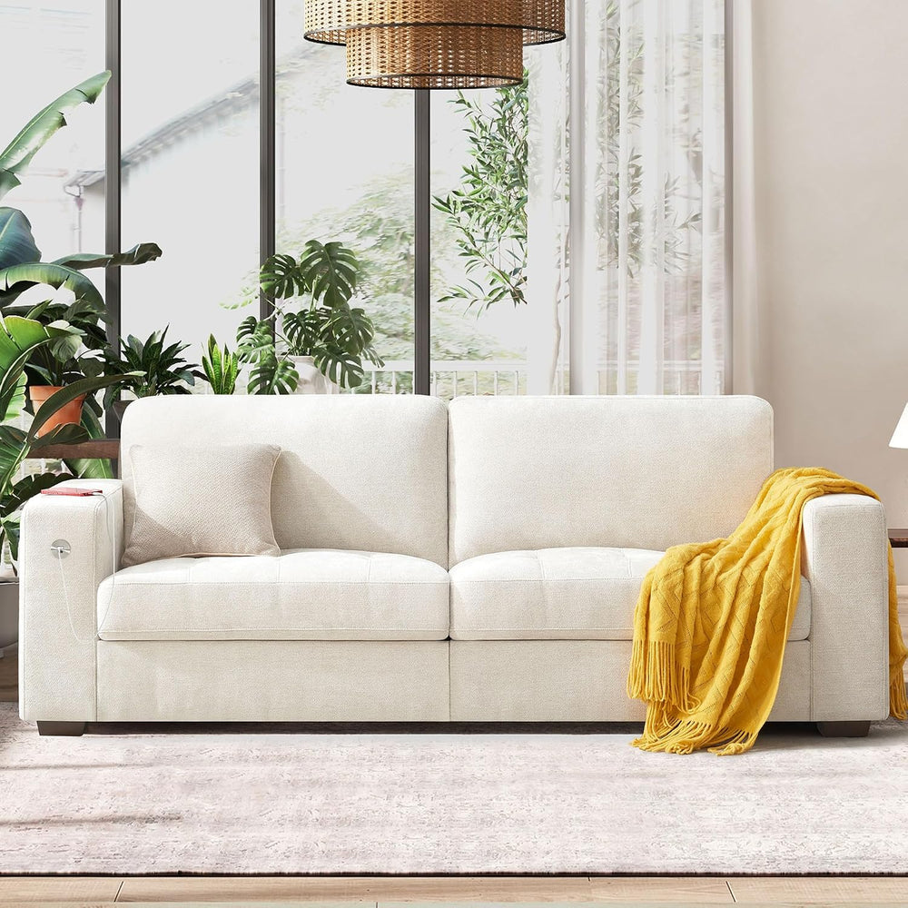 Hanherry 89" Sofa for Living Room, Modern Comfy Sofa with Medium Firm Se...