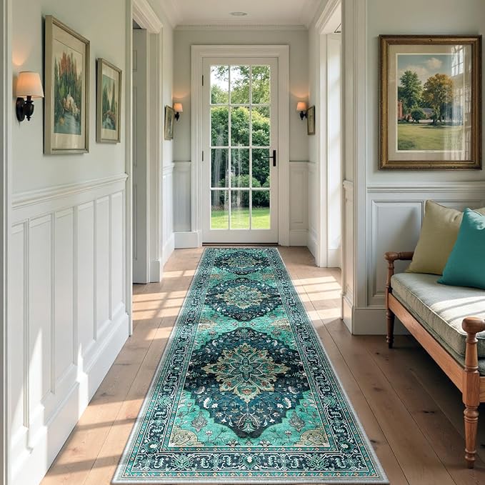 RELEANY Area Rugs 3'x9' Runner Rug Non Slip Washable