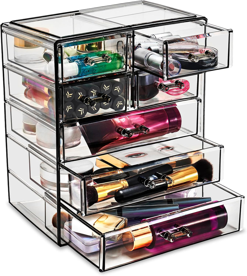Sorbus Acrylic Makeup Organizer Set, 7-Drawer Vanity & Countertop Cosmetic
