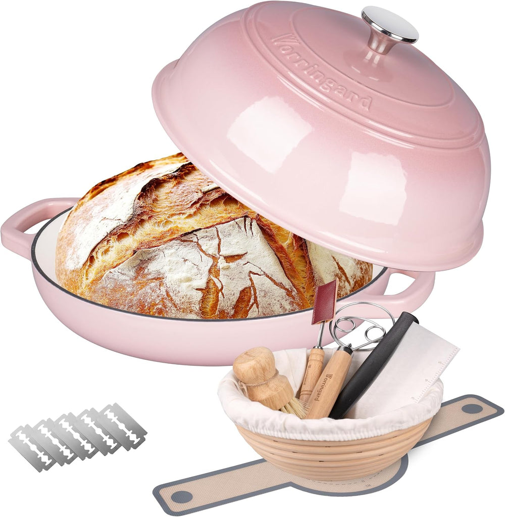 VORRINGARD Enameled Cast Iron Dutch Oven Pot