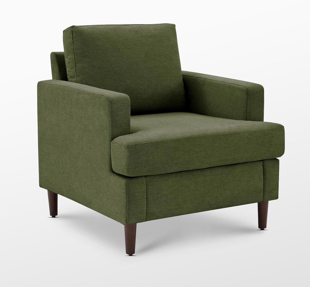 Weture Mid-Century Accent Chair, Green Armchair Living Room Chairs