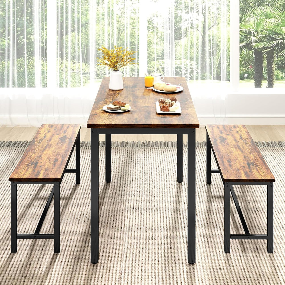 Rovibek Dining Room Table Chairs Set for 4, Modern Space Saving Kitchen Table...