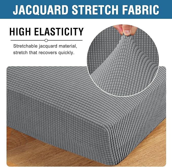 H.VERSAILTEX Super Stretch Individual Chaise Cover Sectional Couch Covers