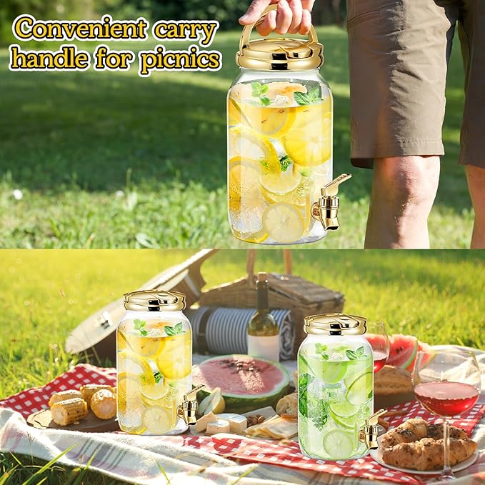 Tanlade 2 Pcs Plastic Drink Dispenser