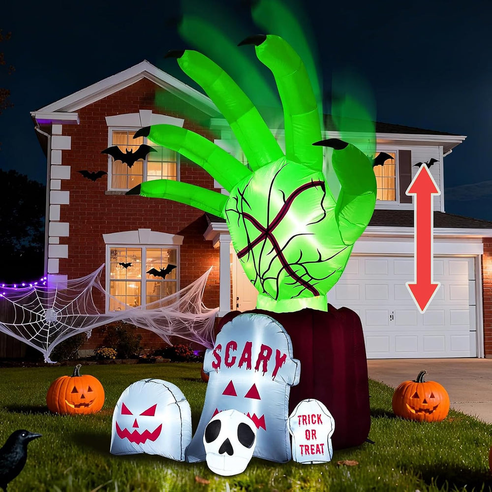Garma 8.6 FT Halloween Inflatables Decirations Outdoor Animated Zombie Hand