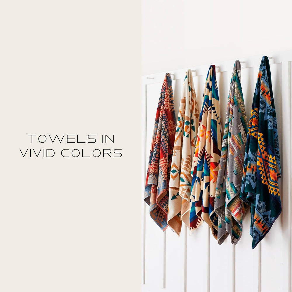 Pendleton Oversized Jacquard Spa Towel, 40 x 70 Inches, Soft Cotton Fabric | ...