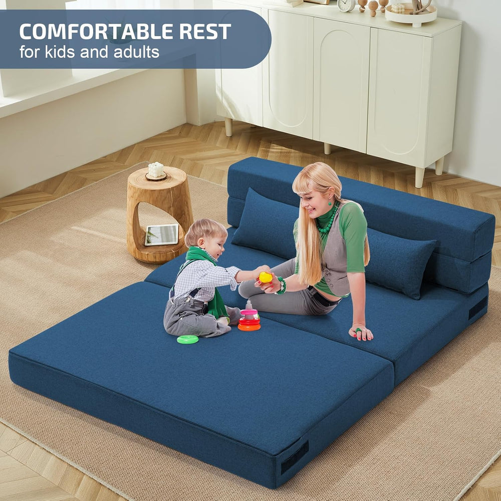 SUYOLS Folding Sofa Bed, 4 in 1 Foldable Mattress Sleeper Chair