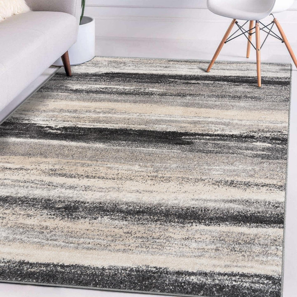 LUXE WEAVERS Modern Abstract Area Rug Gray 6x9
