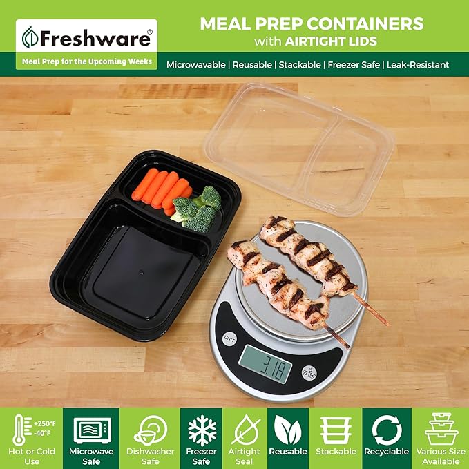 Freshware Meal Prep Containers