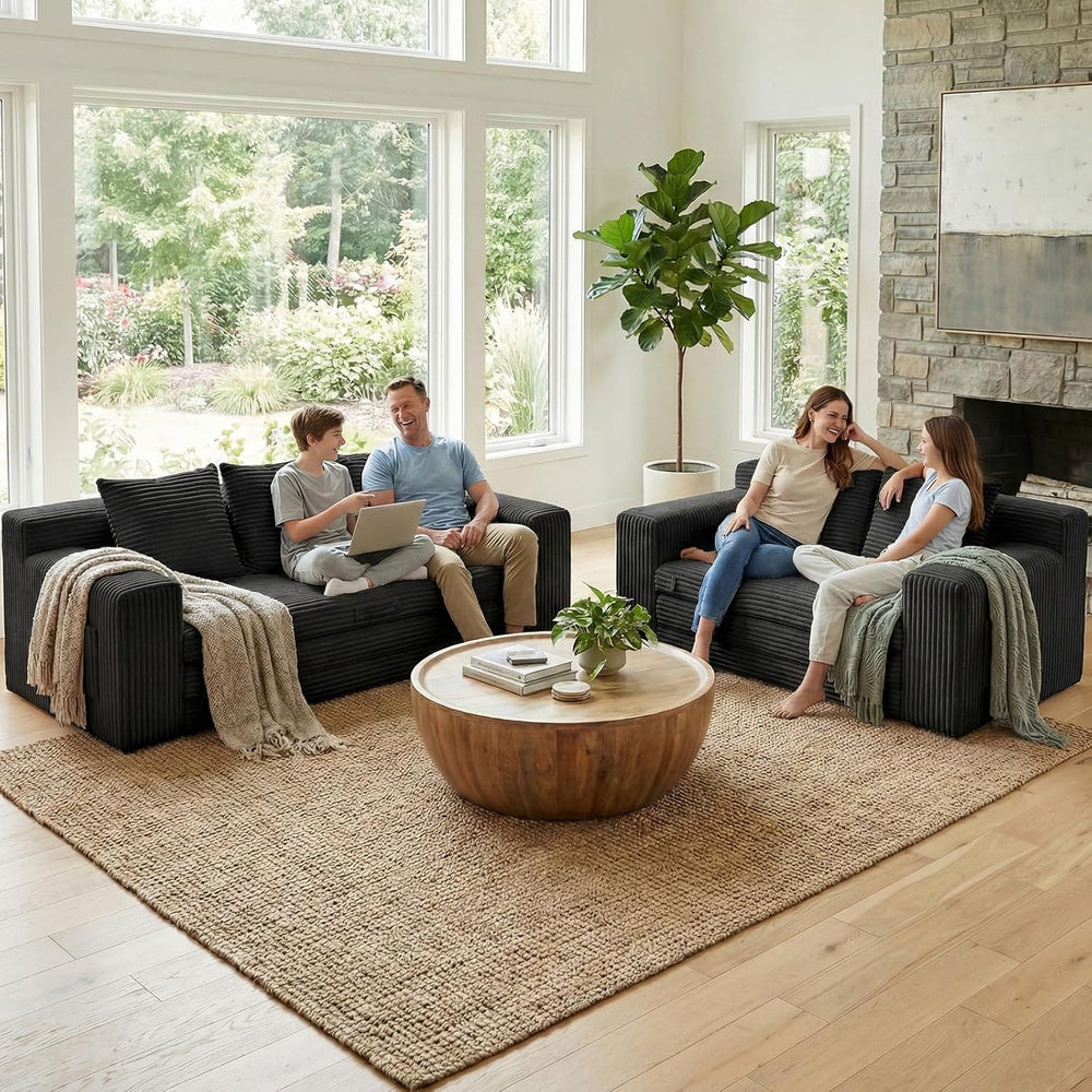 Boneless Couch,Boneless Loveseat Sleeper Sofa Bed – 3-in-1 Convertible Couch ...