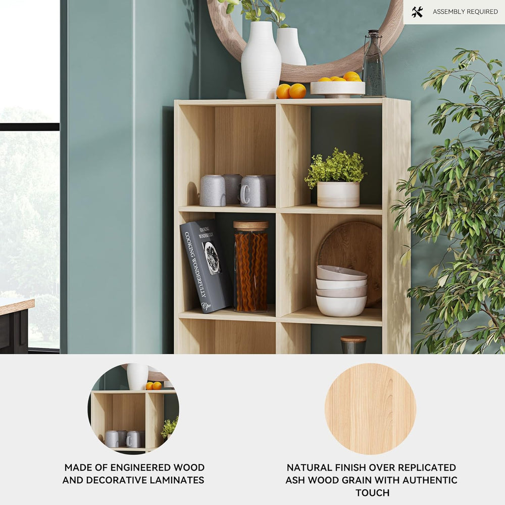 Signature Design by Ashley Piperton Contemporary 4-Tier Floor Standing 8 Cube...