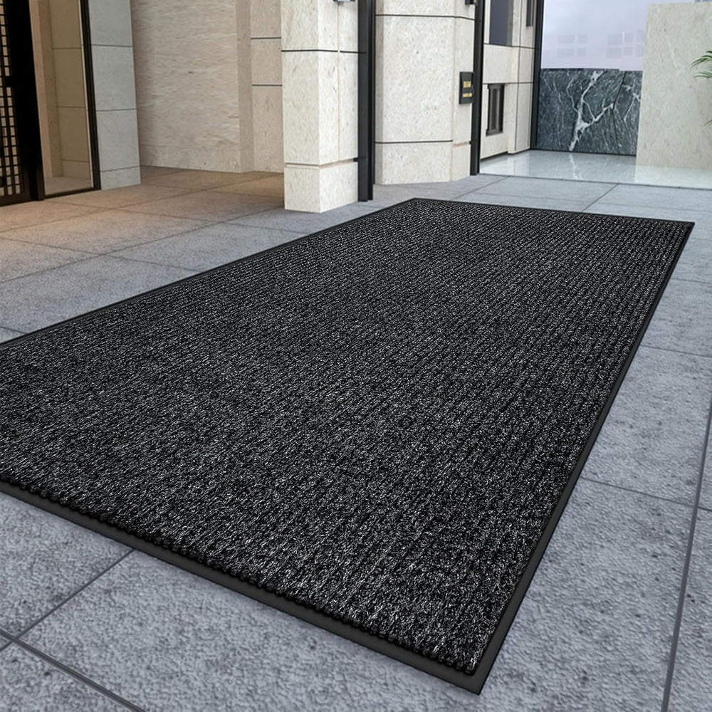 Kuyal Front Door Mat, 2'x6' Indoor Outdoor Entrance Mat