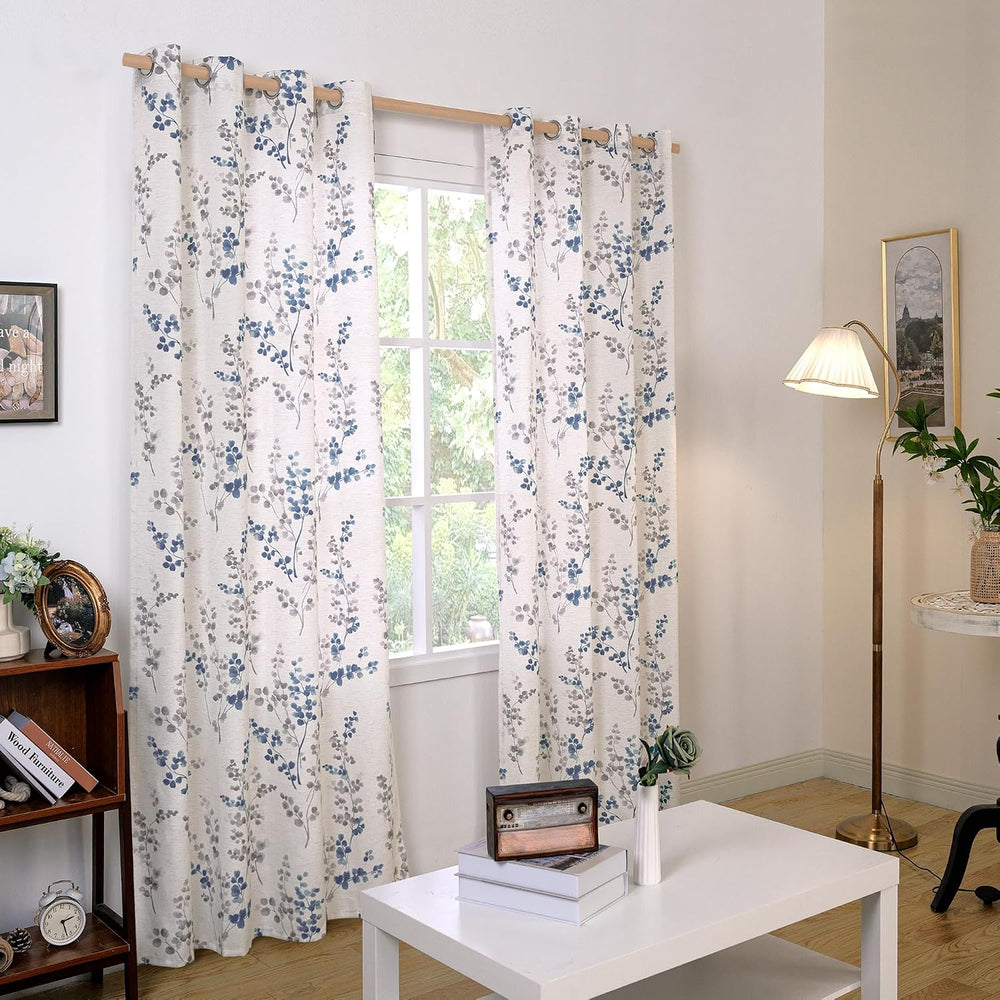 BGment Linen Curtains for Living Room 84 Inch Length 2 Panels Set