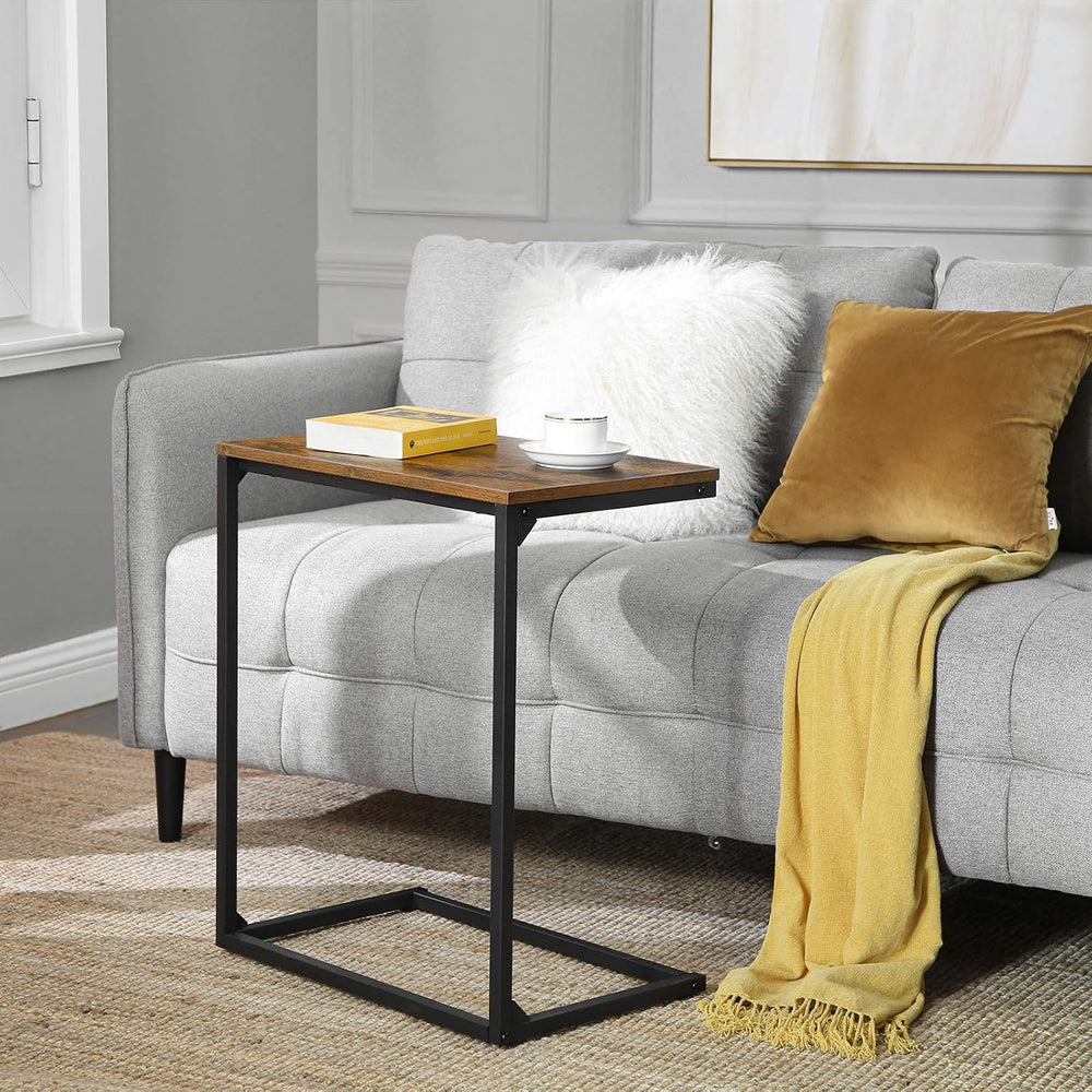 VASAGLE Set of 2 C Shape End Tables, Small Coffee Tables for Couch Or Sofa, I...