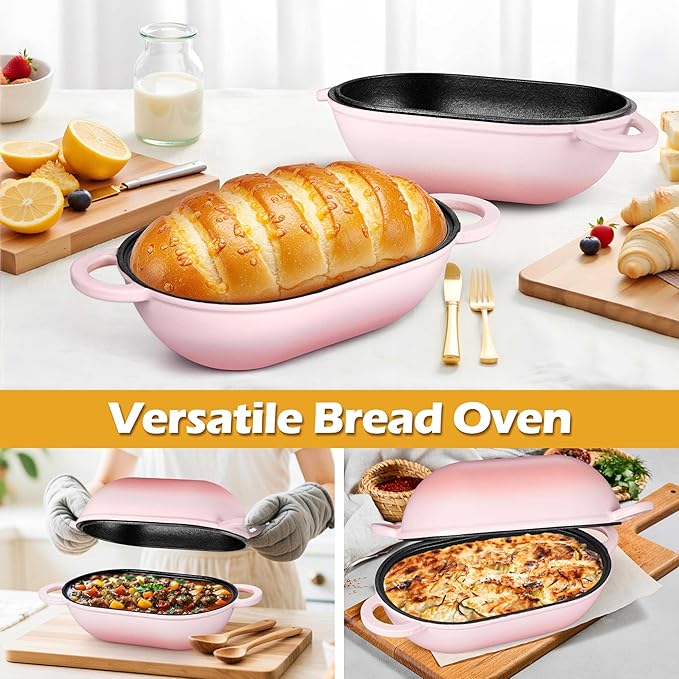 Homikit Enameled Cast Iron Dutch Oven