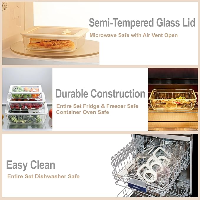 Urban Green Glass Food Container Set