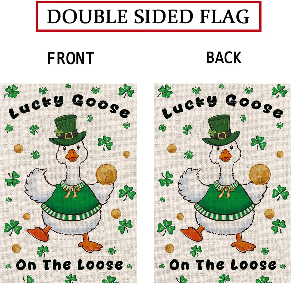 Seasonal Garden Flags - Funny Goose Double Sided Flags Set of 11 Holiday Farm...