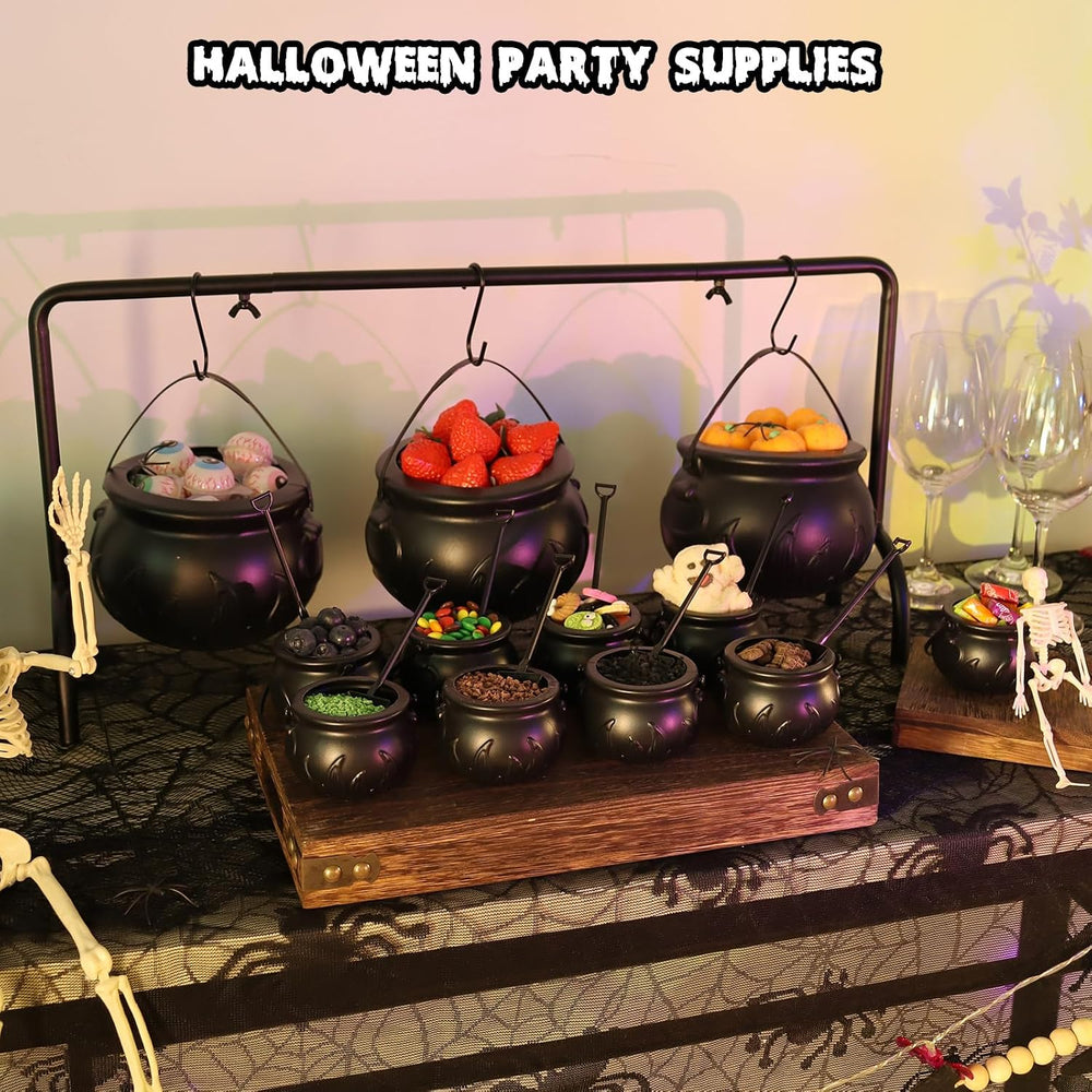 12 Pcs Cauldron Halloween Party Decorations Witches Cauldron Bowls