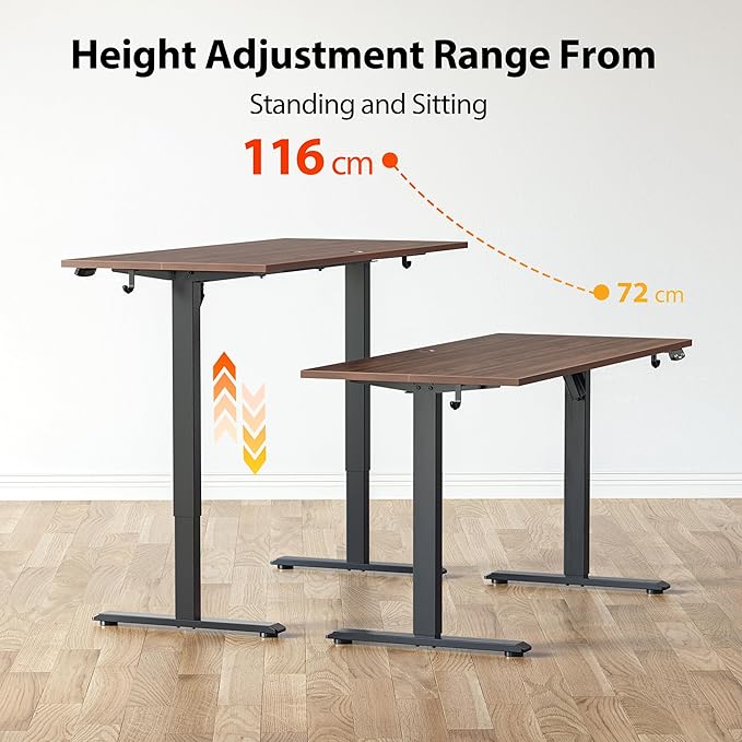 Agilestic Electric Standing Desk, Large 60 x 24 Inches Height Adjustable Desk...
