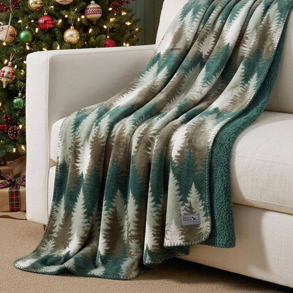 Eddie Bauer - Soft Reversible Throw Blanket for Bed & Couch, 50 x 70
