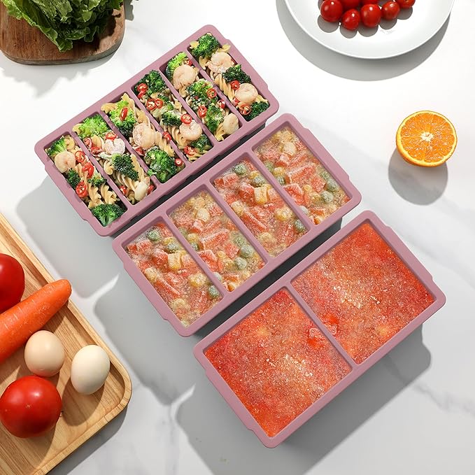 3-Pack Silicone Freezer Trays