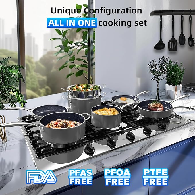 Deluxe DUXANO 14PC Healthy Pots and Pan