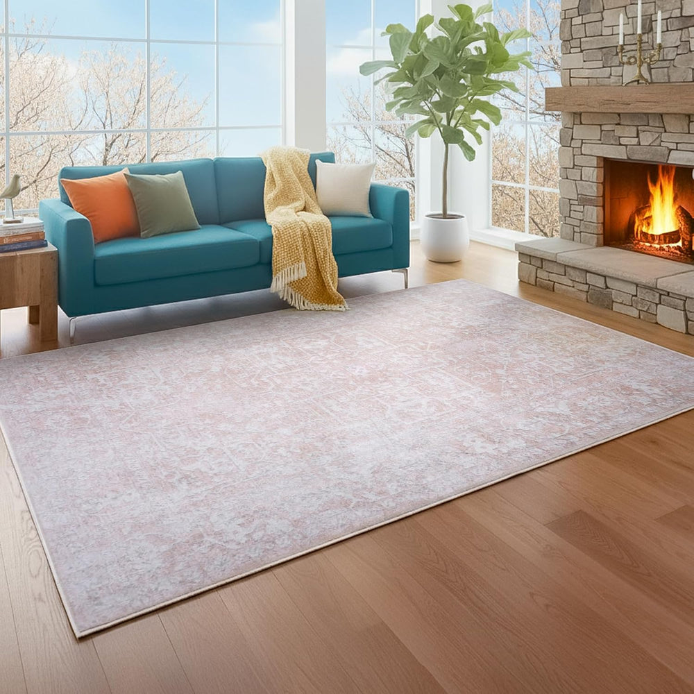 COTPOLY 5' x 8' Washable Area Rug for Living Room, Kitchen, Hallway, ...