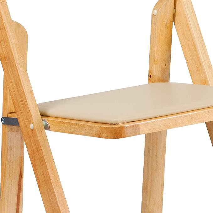 Flash Furniture Hercules Series Beechwood Folding Event Chairs with Padded Se...