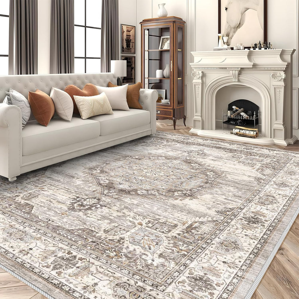 Area Rugs 9x12 Living Room:Machine Washable Rug - Soft Carpet for Bedroom - W...