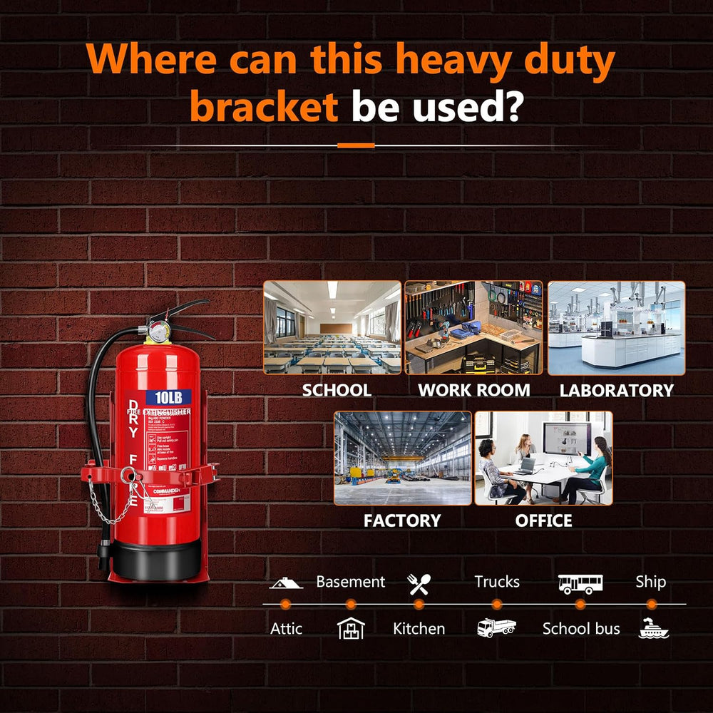 Heavy Duty Vehicle Bracket,Fire Extinguisher Brackets&Mounts-St12 Steel R...