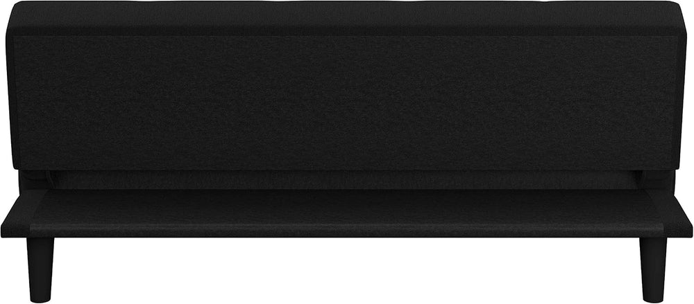 Serta Futon Twin Sofa Bed, Smaller, Black