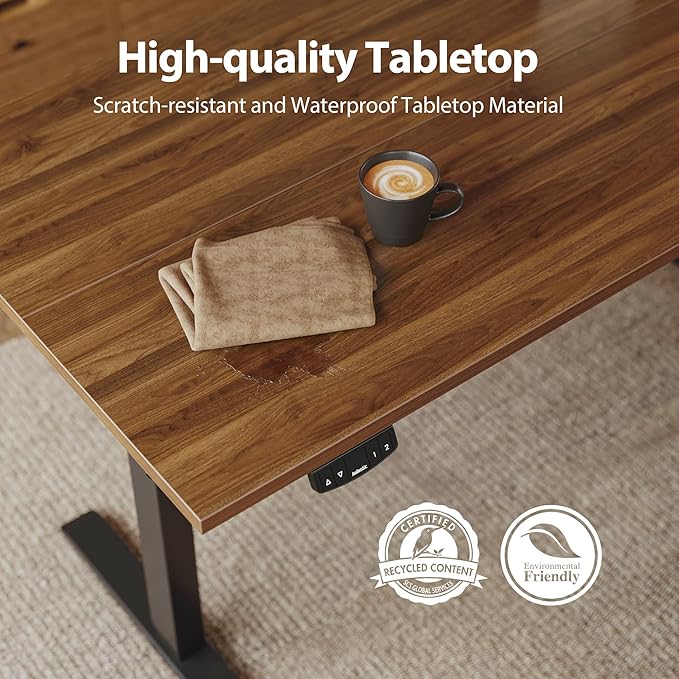 Agilestic Electric Standing Desk, Large 60 x 24 Inches Height Adjustable Desk...