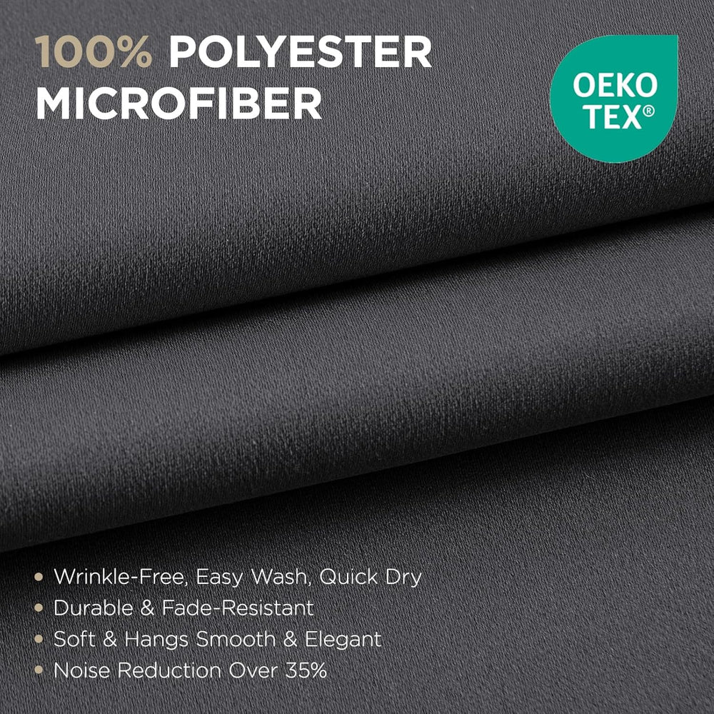 Joydeco Blackout Curtains 95 Inch for Bedroom, Thermal Insulated 52 x 95 Long...