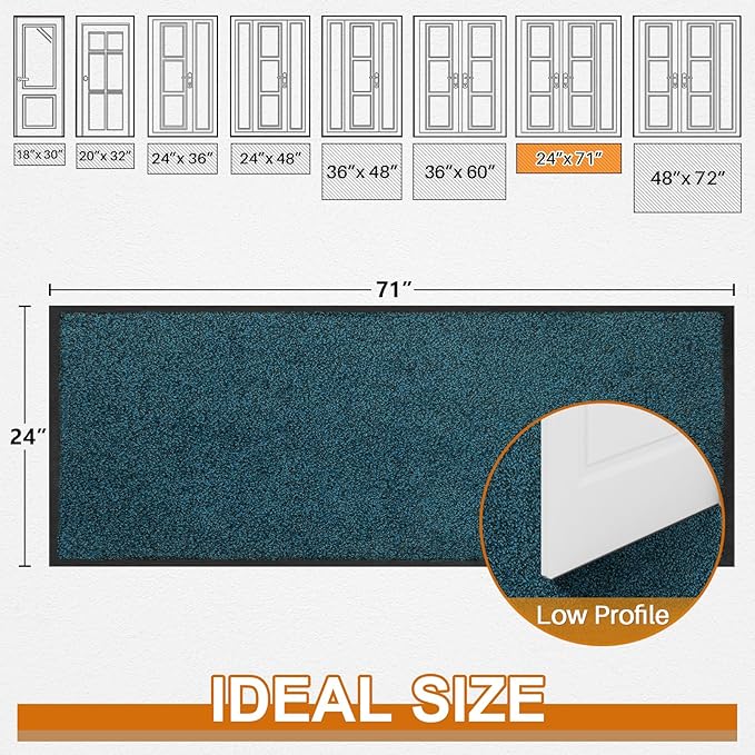 Mibao Front Door Mat, Dirt Trapper Welcome Mat