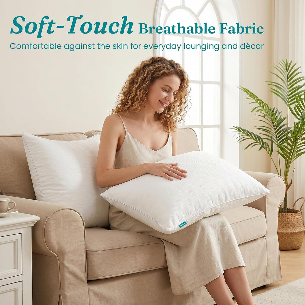 Oubonun Throw Pillow Inserts 18x18 Set of 4, Decorative Throw Pillows