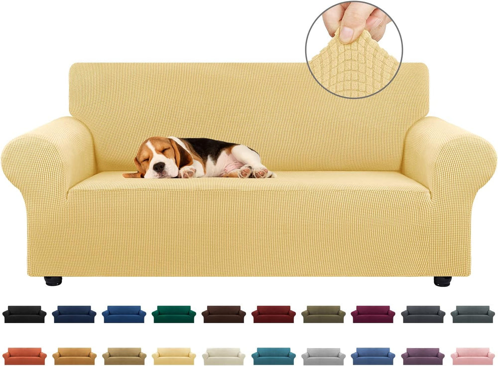 KEKUOU Stretch Loveseat Sofa Cover Slipcover, Couch Covers