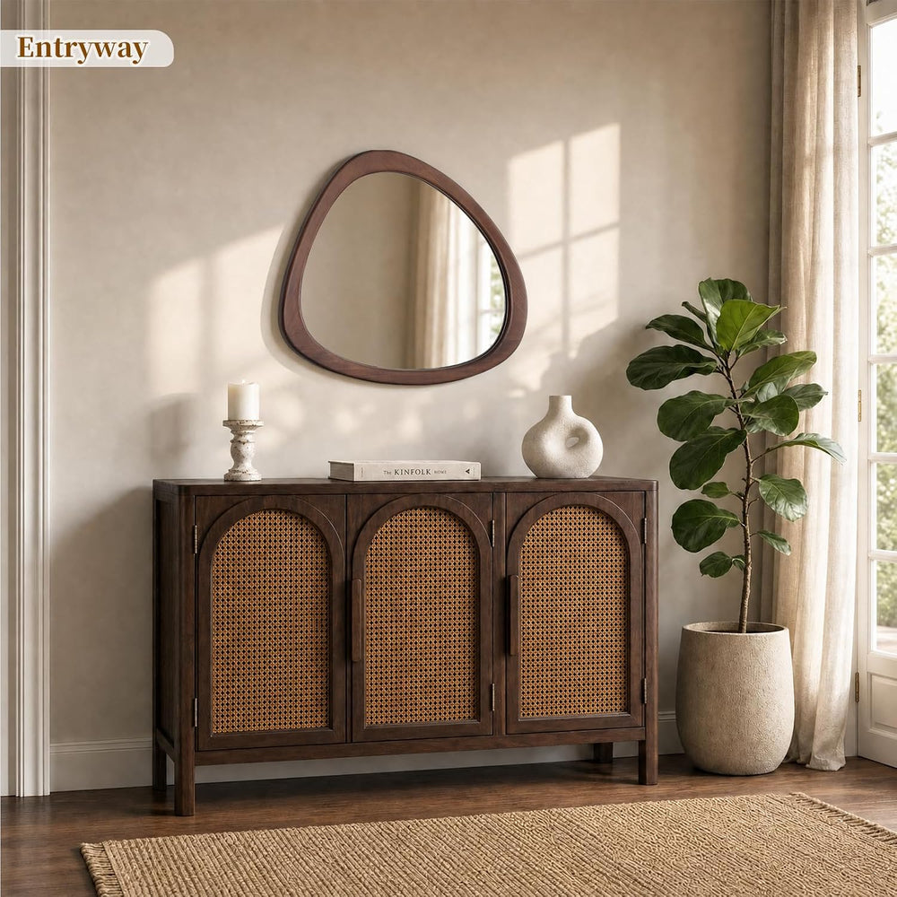 WallBeyond 23" H x 19" W Asymmetrical Mirror, Irregular Wall Mirror...