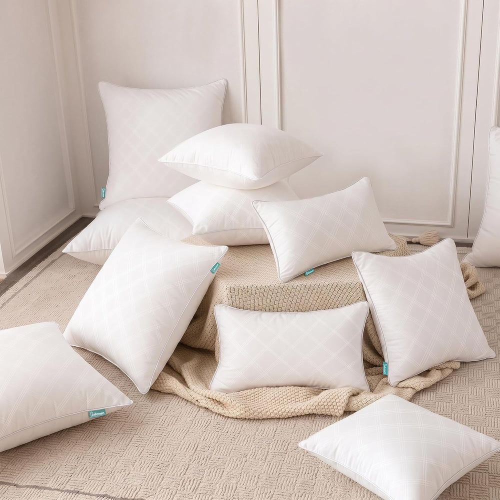 Oubonun 22x22 Throw Pillow Inserts Set of 2, Soft Decorative Couch Cushion