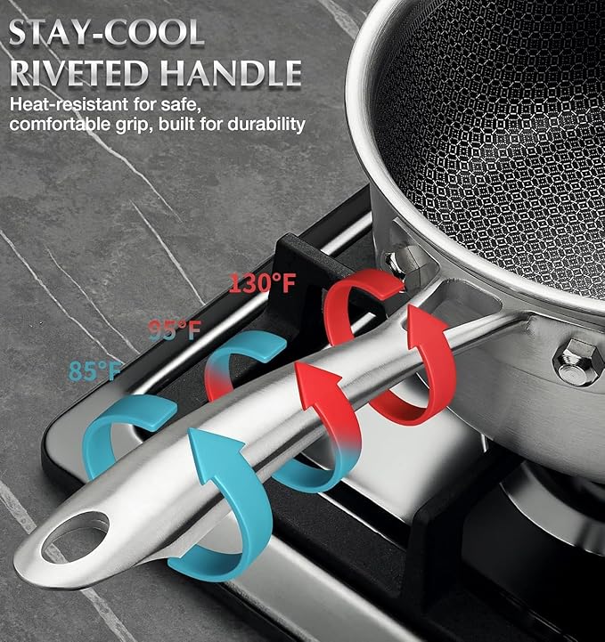 KOCH SYSTEME CS Hybrid Nonstick Stainless Steel Saucepan Set