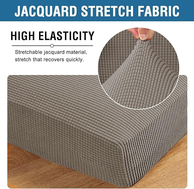 H.VERSAILTEX Super Stretch Individual Chaise Cover Sectional Couch Covers