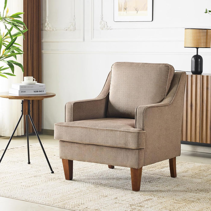 VINLI High Back Accent Chair Upholstered Armchair for Living Room, Entryway
