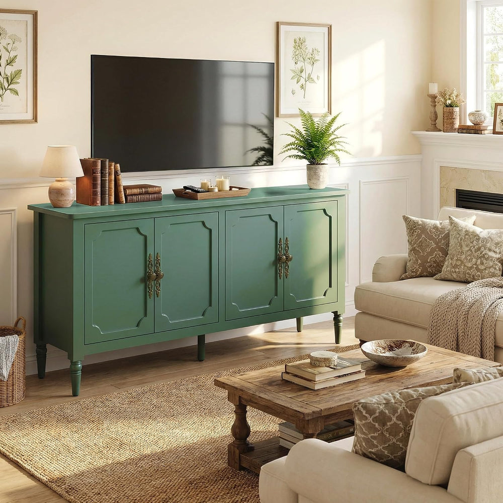 RoyalCraft Buffet Cabinet with Storage, 59" Painted Sideboard Coffee Bar