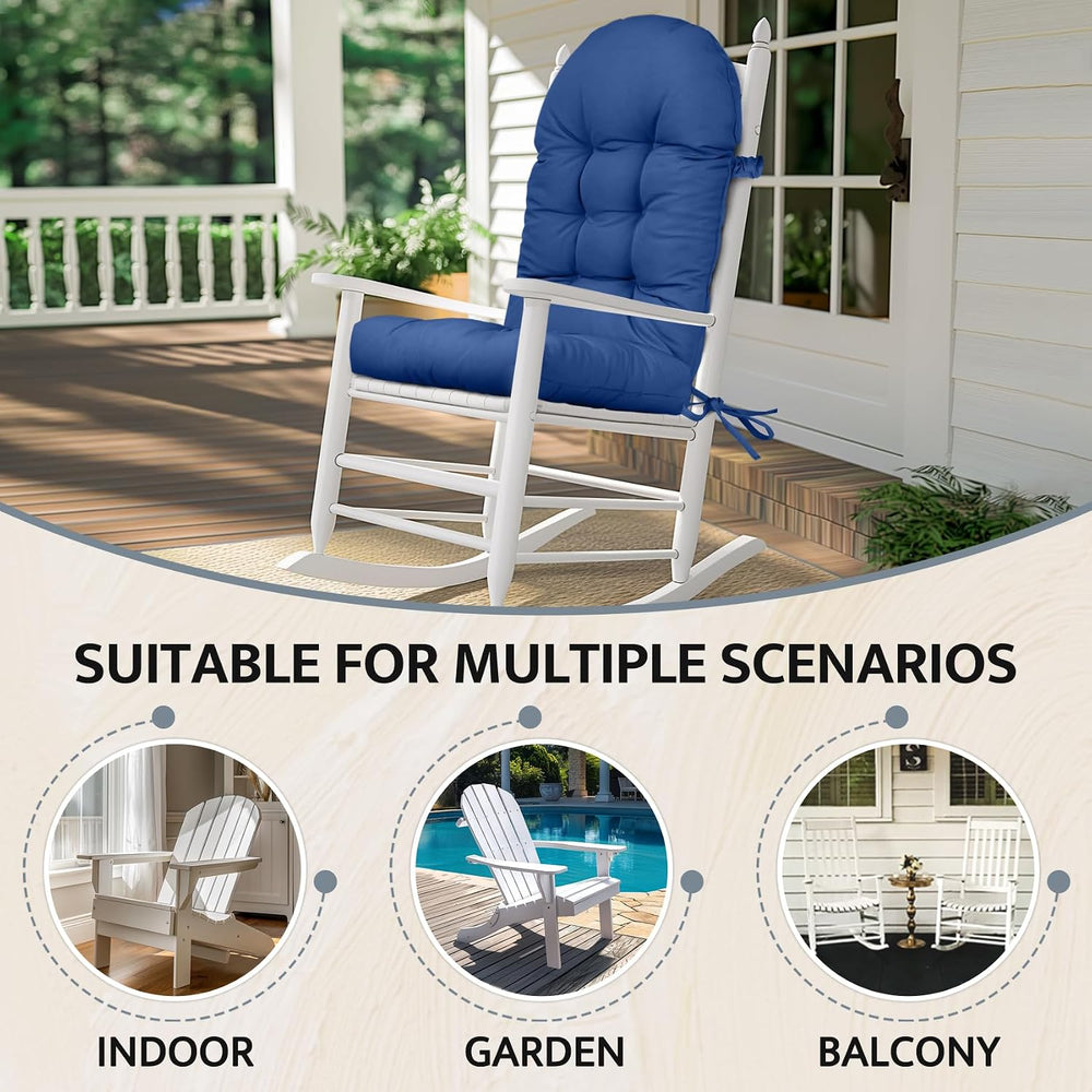 mudilun Adirondack Chair Cushion Waterproof 44x19x4in Rocking Chair Pads