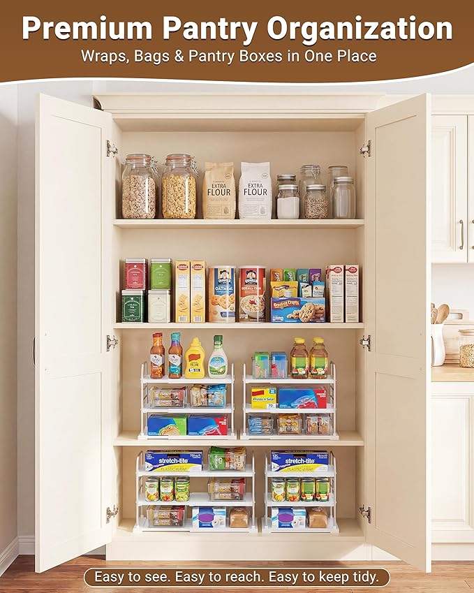 EVERIE Extendable 3-Tier Kitchen Cabinet & Pantry Organizer