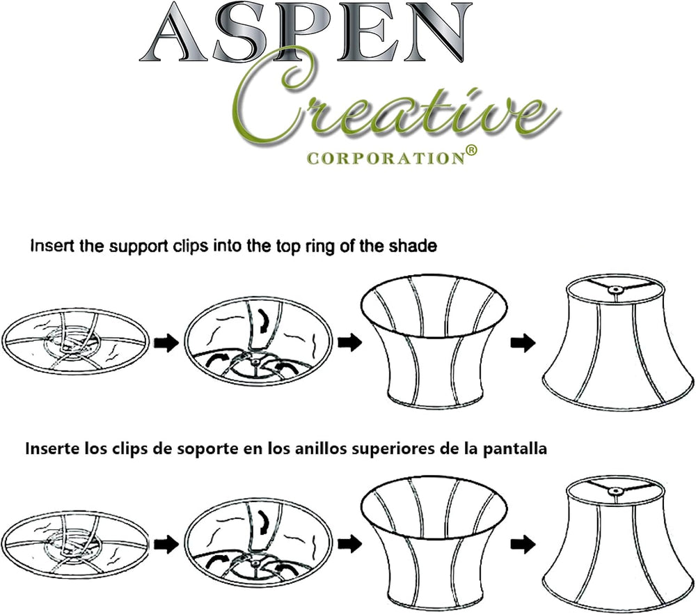 Aspen Creative 38004 Traditional Handsewn Bell Shaped Collapsible Spider Cons...