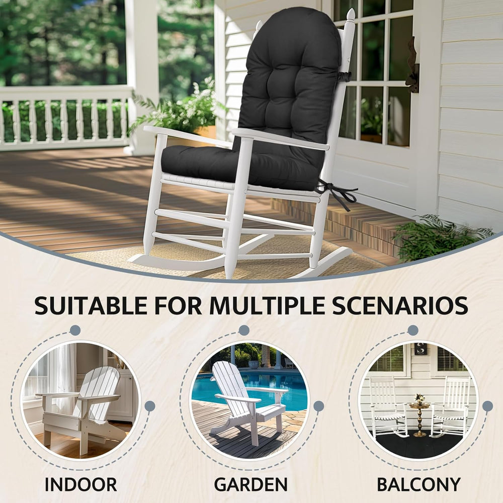 mudilun Adirondack Chair Cushion Waterproof 44x19x4in Rocking Chair Pads