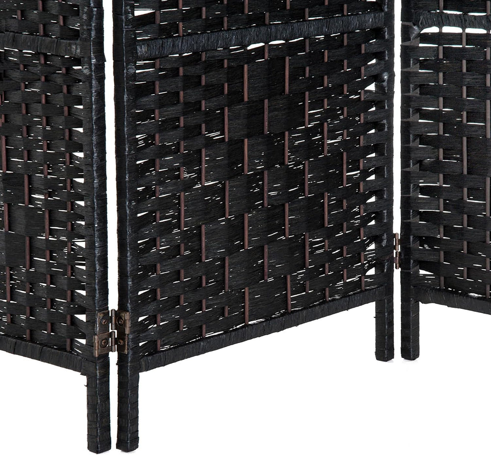 HOMCOM Room Divider 3-Panel, 6FT-Tall Folding Privacy Screen, Black