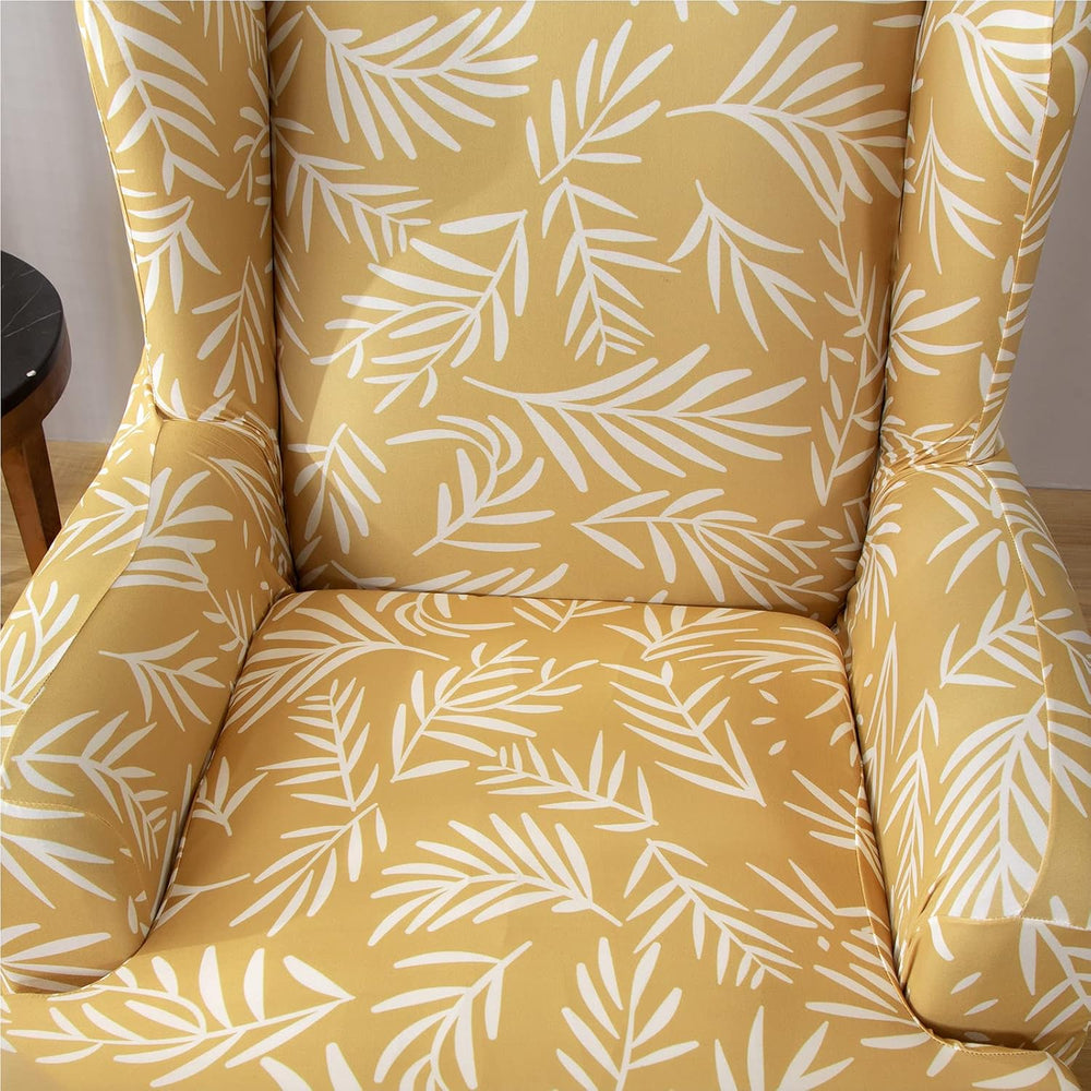 Wingback Chair Cover, Stretch Spandex Wing Chair Slipcovers 2 Piece, Wingback...