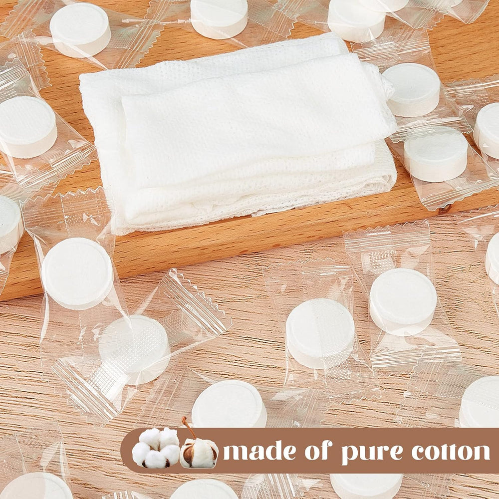 1000 Pcs Mini Compressed Paper Towels Tablets Disposable Travel Coin Tissues ...