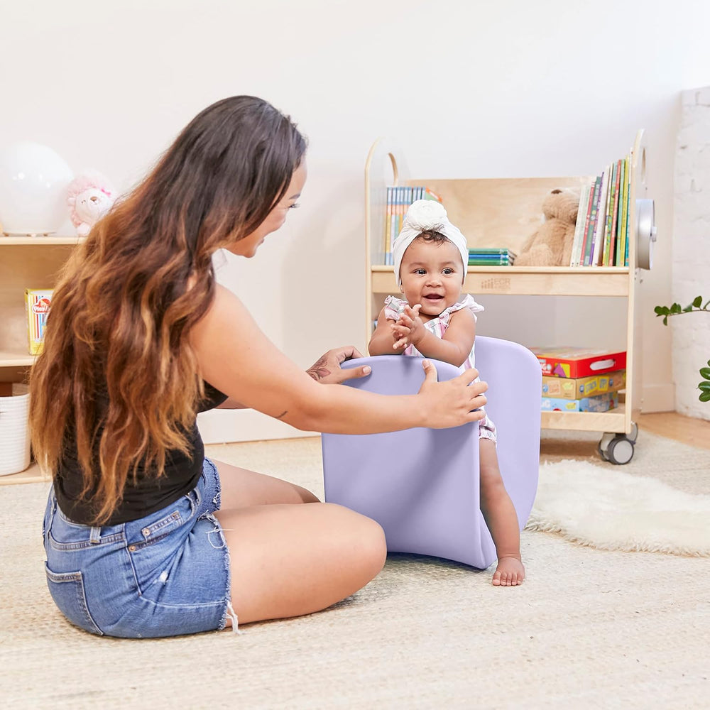 ECR4Kids Wave Seat Perch Stool, 14in - 15.1in Seat Height, Flexible Seating, ...